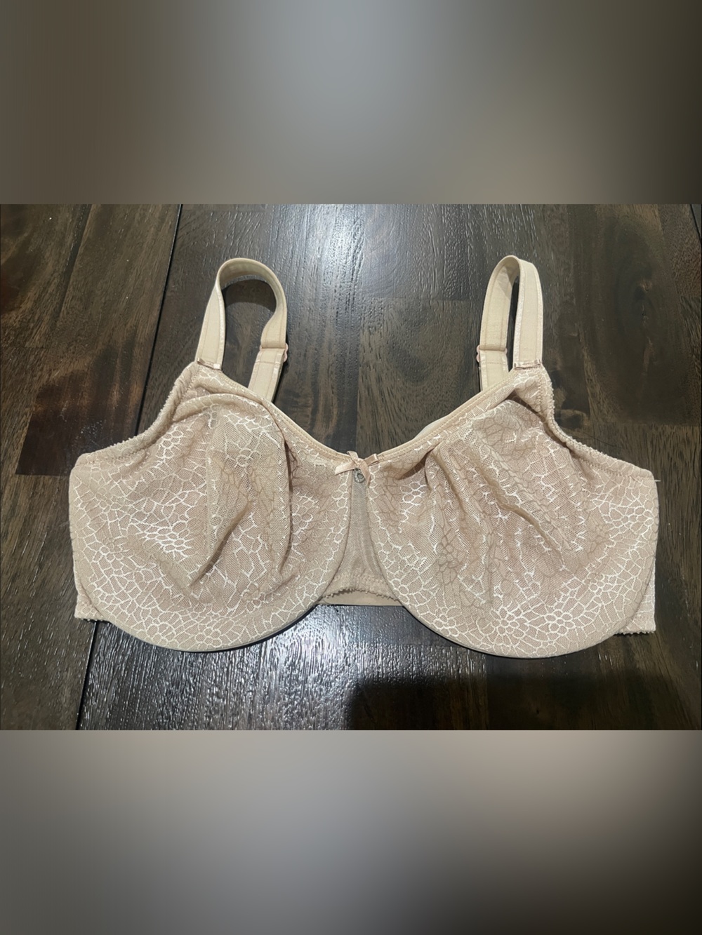 Chantelle 36DDDD 36 DDDD Nude Lace Underwire Bra Comfortable Support 36G 36 G